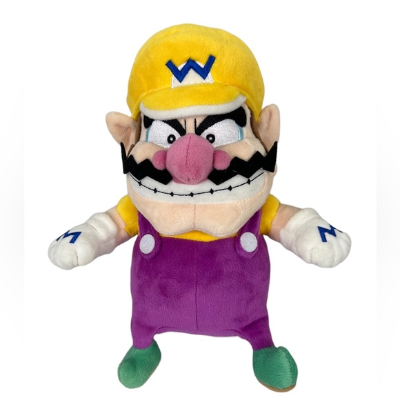 Little Buddy Wario Plush Super Mario Bros. 9" Nintendo Original 2012 Clean EUC - Picture 2 of 8